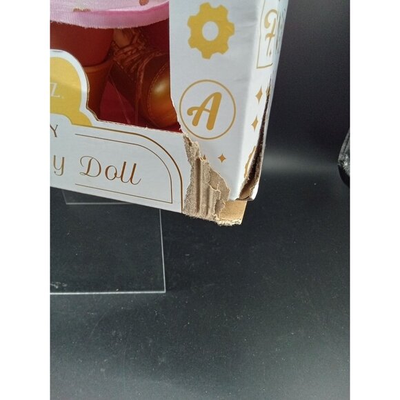 FAO Schwarz Baby 14" Cuddle Baby Doll With Gold Polka Dot Dress & Accessories - Picture 4 of 7